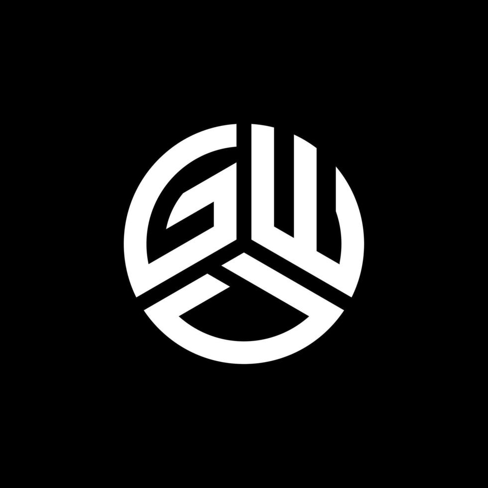 gwd-Buchstaben-Logo-Design auf weißem Hintergrund. gwd kreatives Initialen-Buchstaben-Logo-Konzept. gwd Briefgestaltung. vektor