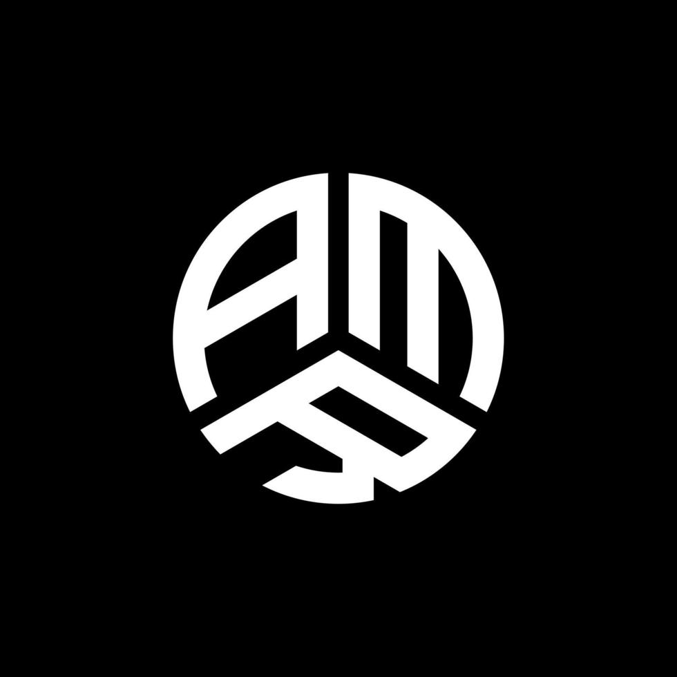 amr-Buchstaben-Logo-Design auf weißem Hintergrund. amr kreative Initialen schreiben Logo-Konzept. amr Briefgestaltung. vektor