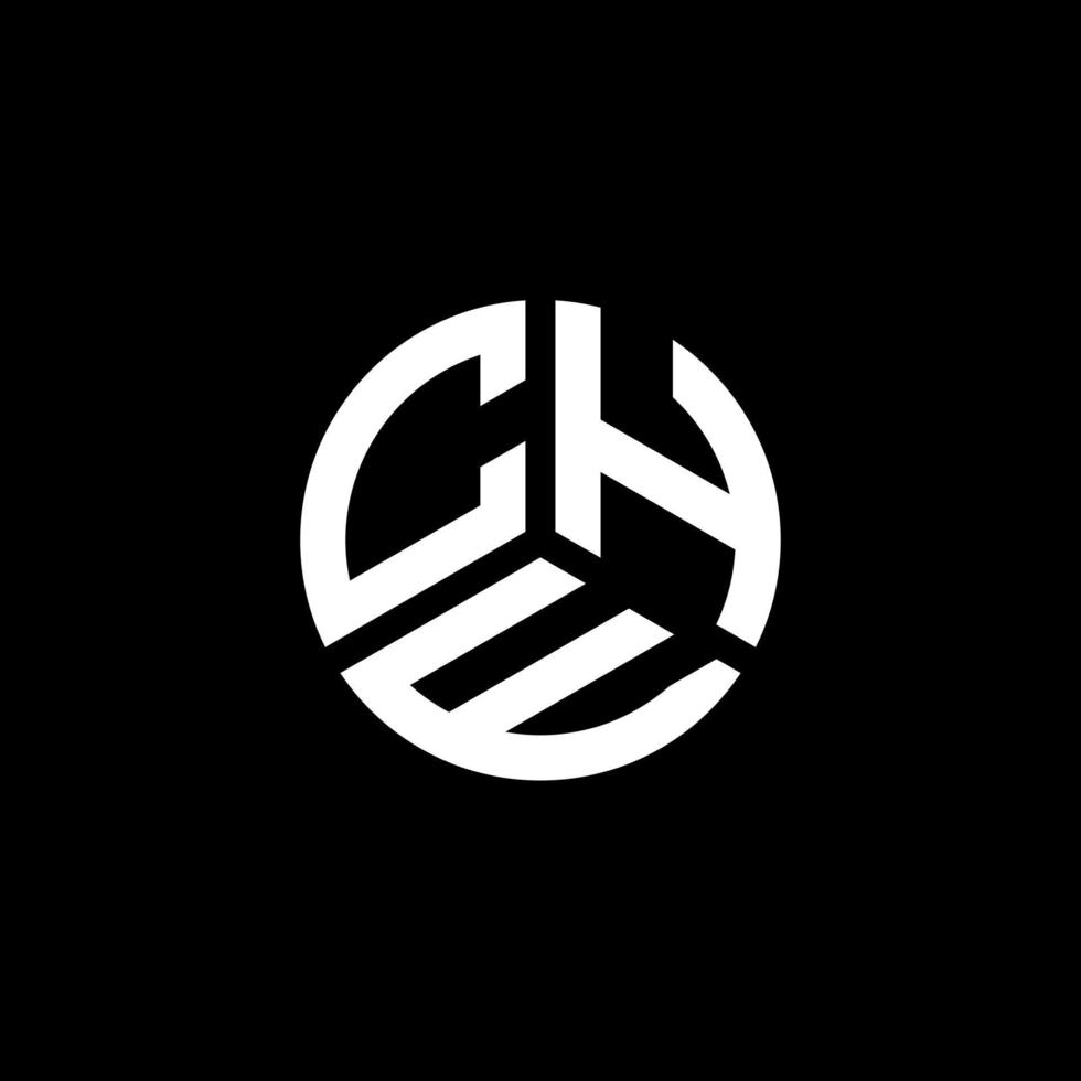 Che-Brief-Logo-Design auf weißem Hintergrund. che kreative Initialen schreiben Logo-Konzept. che Briefgestaltung. vektor