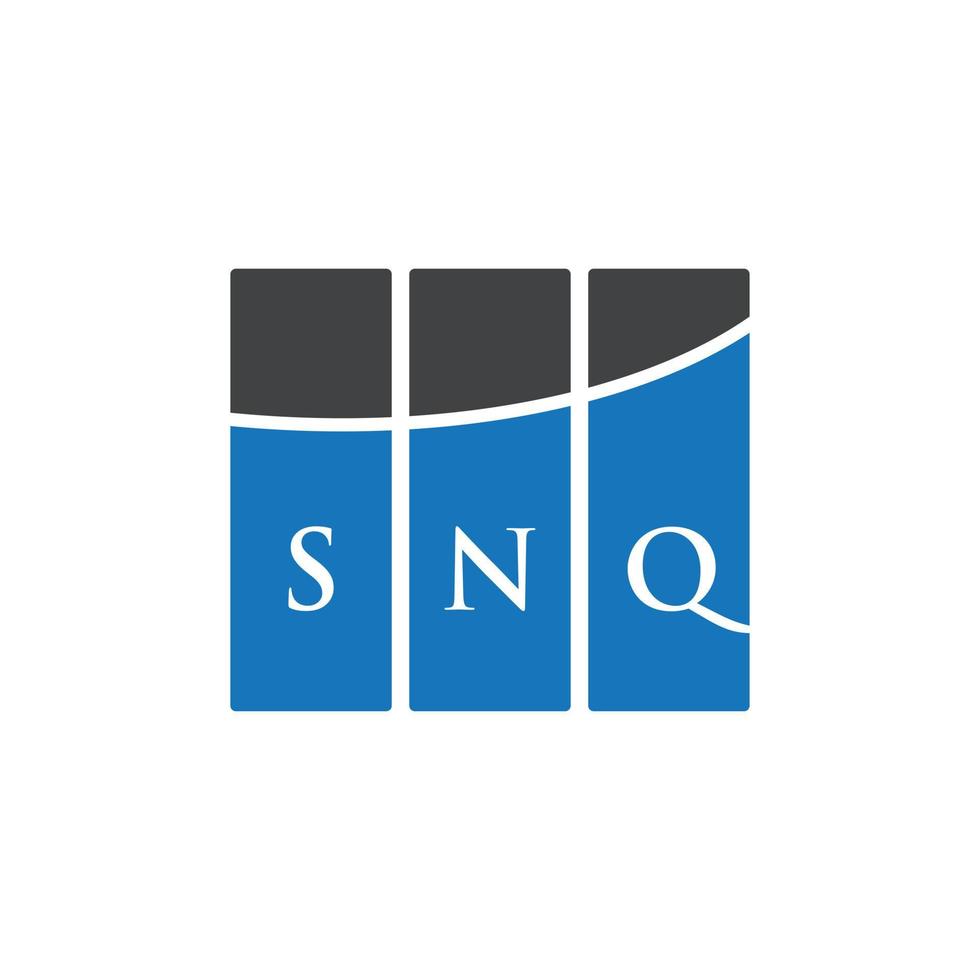 snq-Buchstaben-Logo-Design auf weißem Hintergrund. snq kreative Initialen schreiben Logo-Konzept. snq Briefgestaltung. vektor