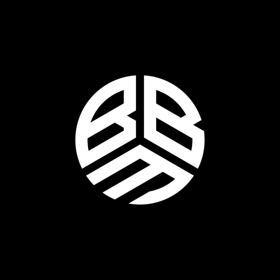 BBM-Brief-Logo-Design auf weißem Hintergrund. bbm kreative Initialen schreiben Logo-Konzept. bbm Briefgestaltung. vektor