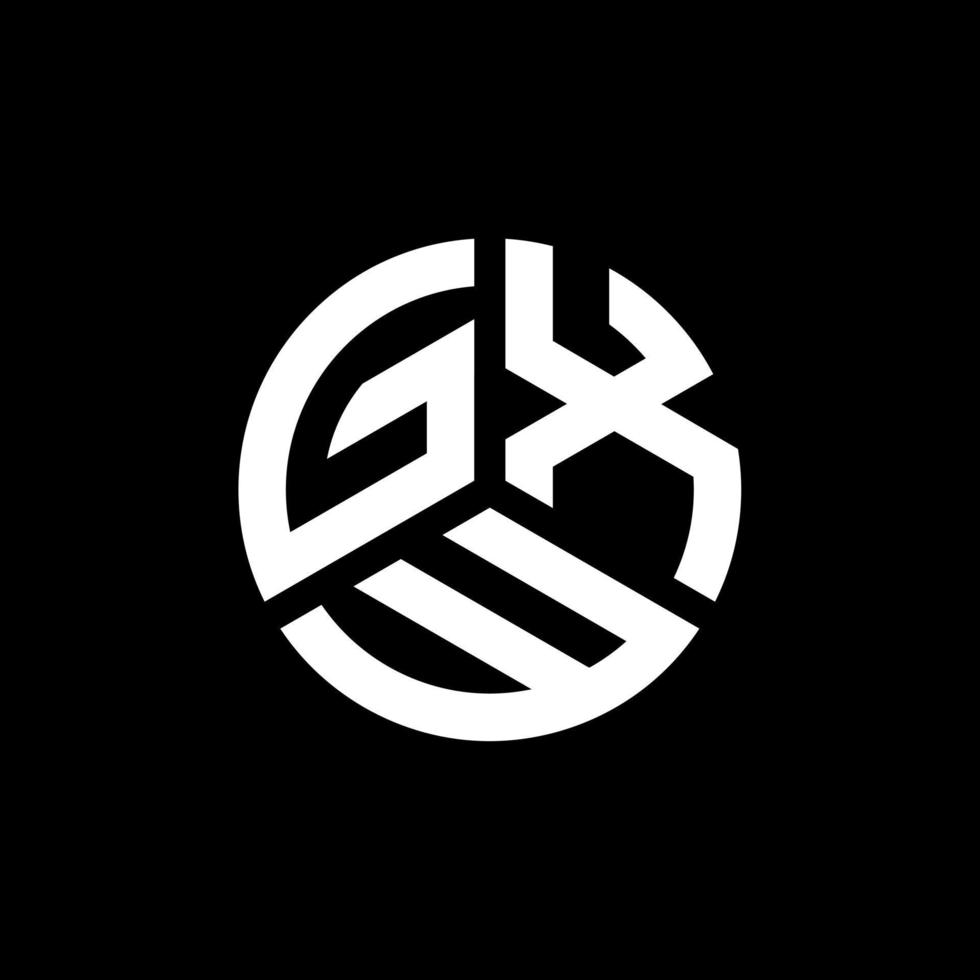 gxw-Buchstaben-Logo-Design auf weißem Hintergrund. gxw kreative Initialen schreiben Logo-Konzept. gxw Briefgestaltung. vektor