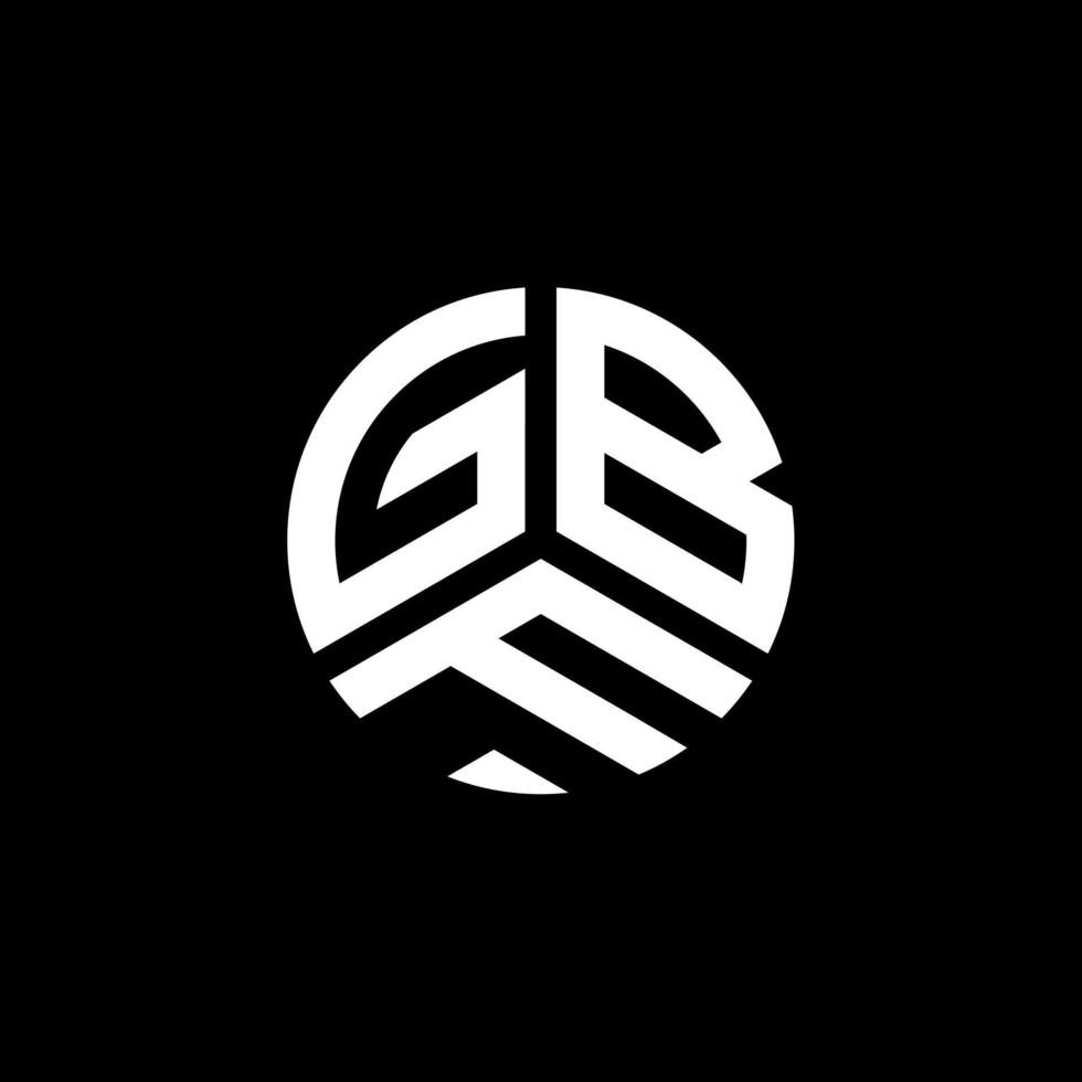 gbf brev logotyp design på vit bakgrund. gbf kreativa initialer brev logotyp koncept. gbf bokstavsdesign. vektor