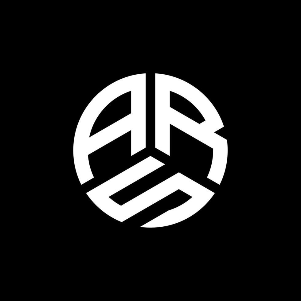 ars-Brief-Logo-Design auf weißem Hintergrund. ars kreatives Initialen-Brief-Logo-Konzept. ars Briefgestaltung. vektor
