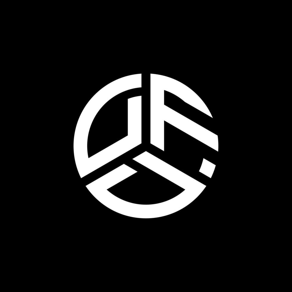 dfd-Brief-Logo-Design auf weißem Hintergrund. dfd kreatives Initialen-Buchstaben-Logo-Konzept. dfd Briefgestaltung. vektor