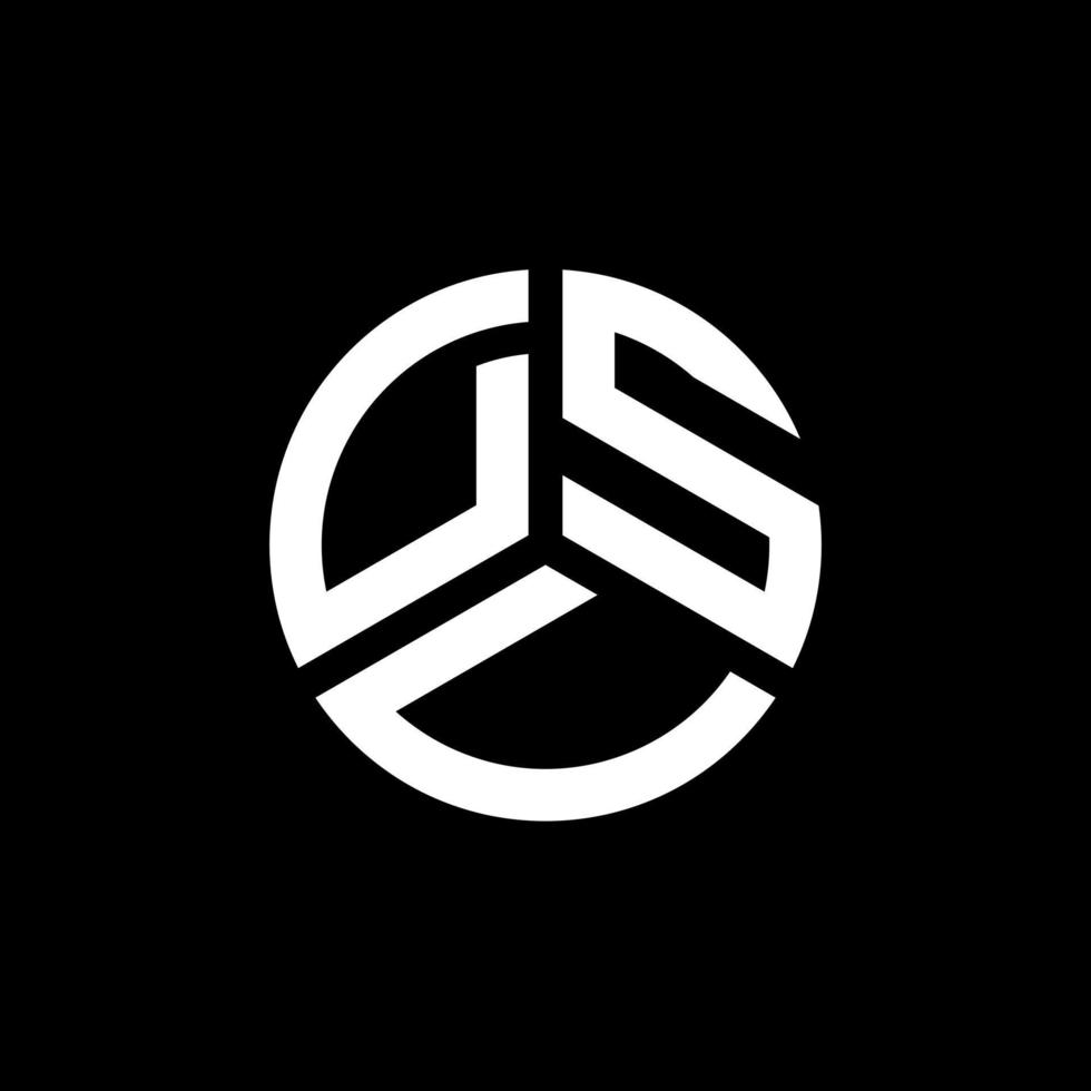 dsv-Brief-Logo-Design auf weißem Hintergrund. dsv kreative Initialen schreiben Logo-Konzept. dsv Briefgestaltung. vektor