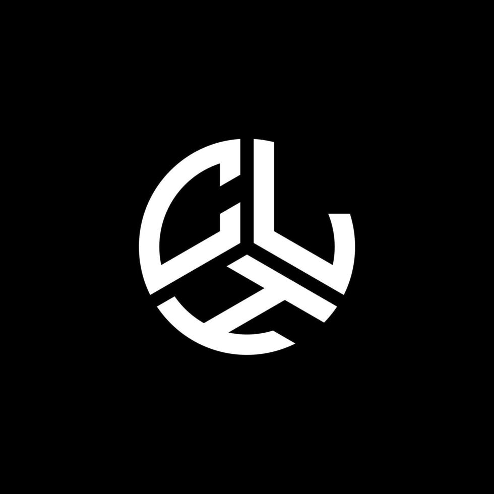 clh brev logotyp design på vit bakgrund. clh kreativa initialer brev logotyp koncept. clh bokstavsdesign. vektor