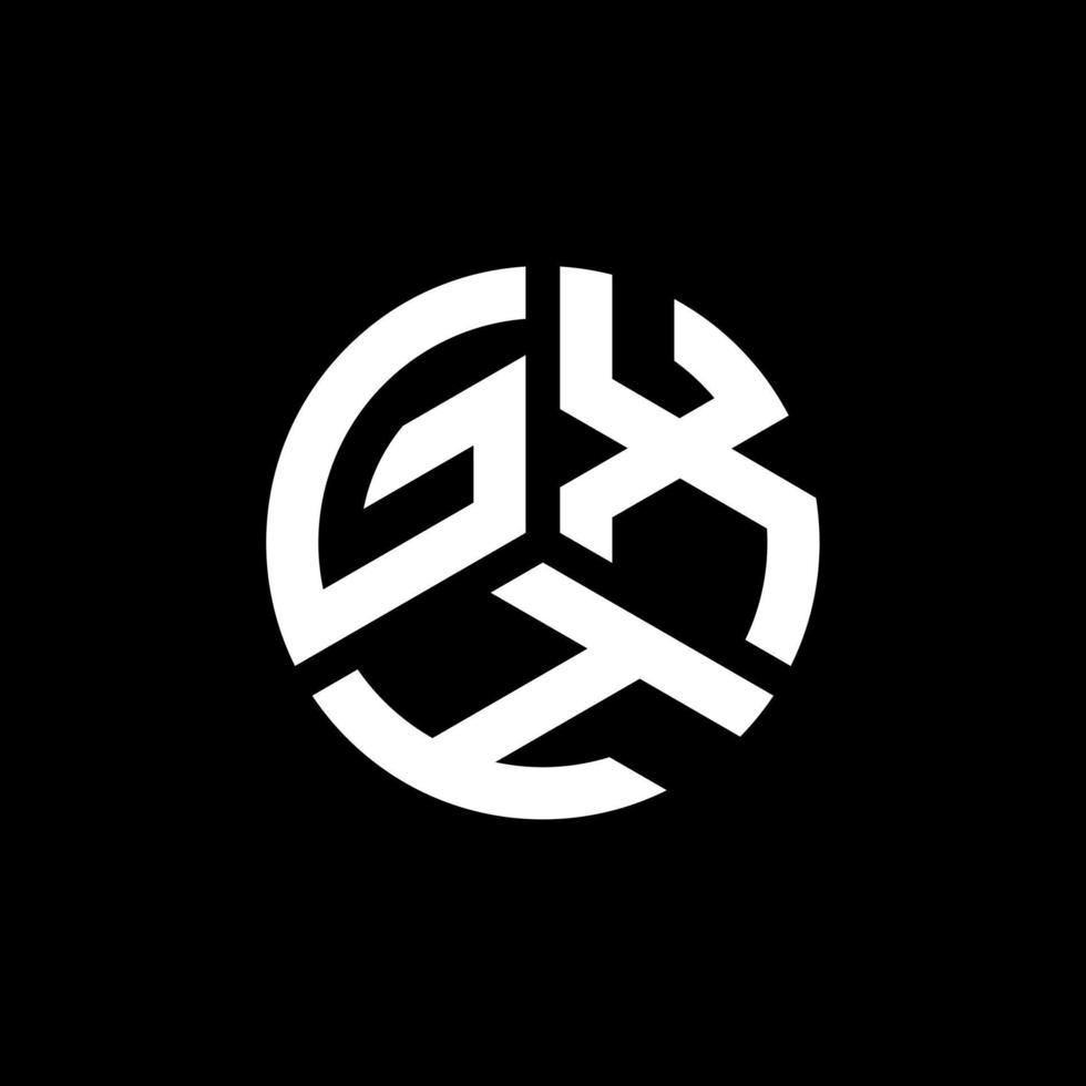 gxh brev logotyp design på vit bakgrund. gxh kreativa initialer brev logotyp koncept. gxh bokstavsdesign. vektor
