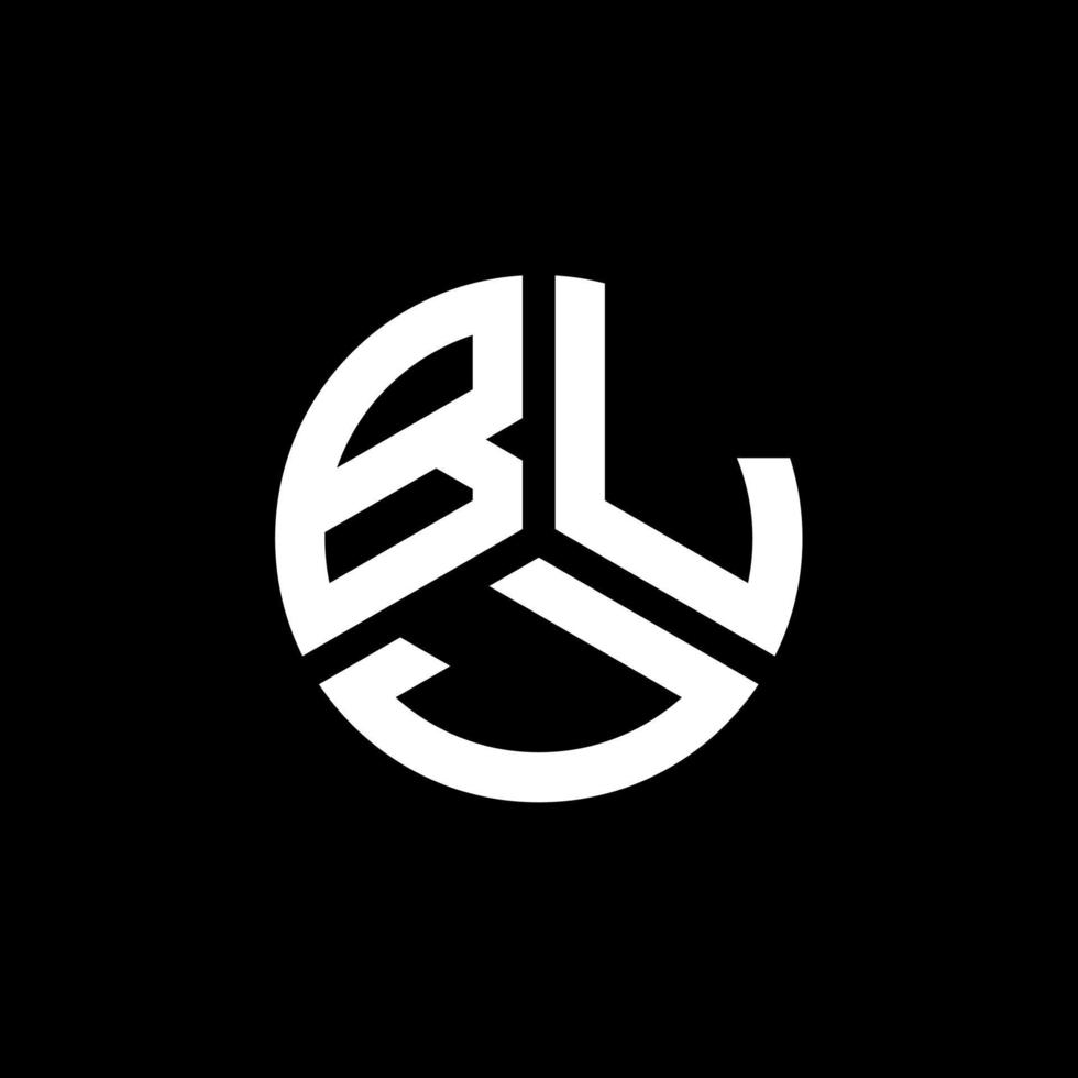 blj-Buchstaben-Logo-Design auf weißem Hintergrund. blj kreative Initialen schreiben Logo-Konzept. blj Briefgestaltung. vektor