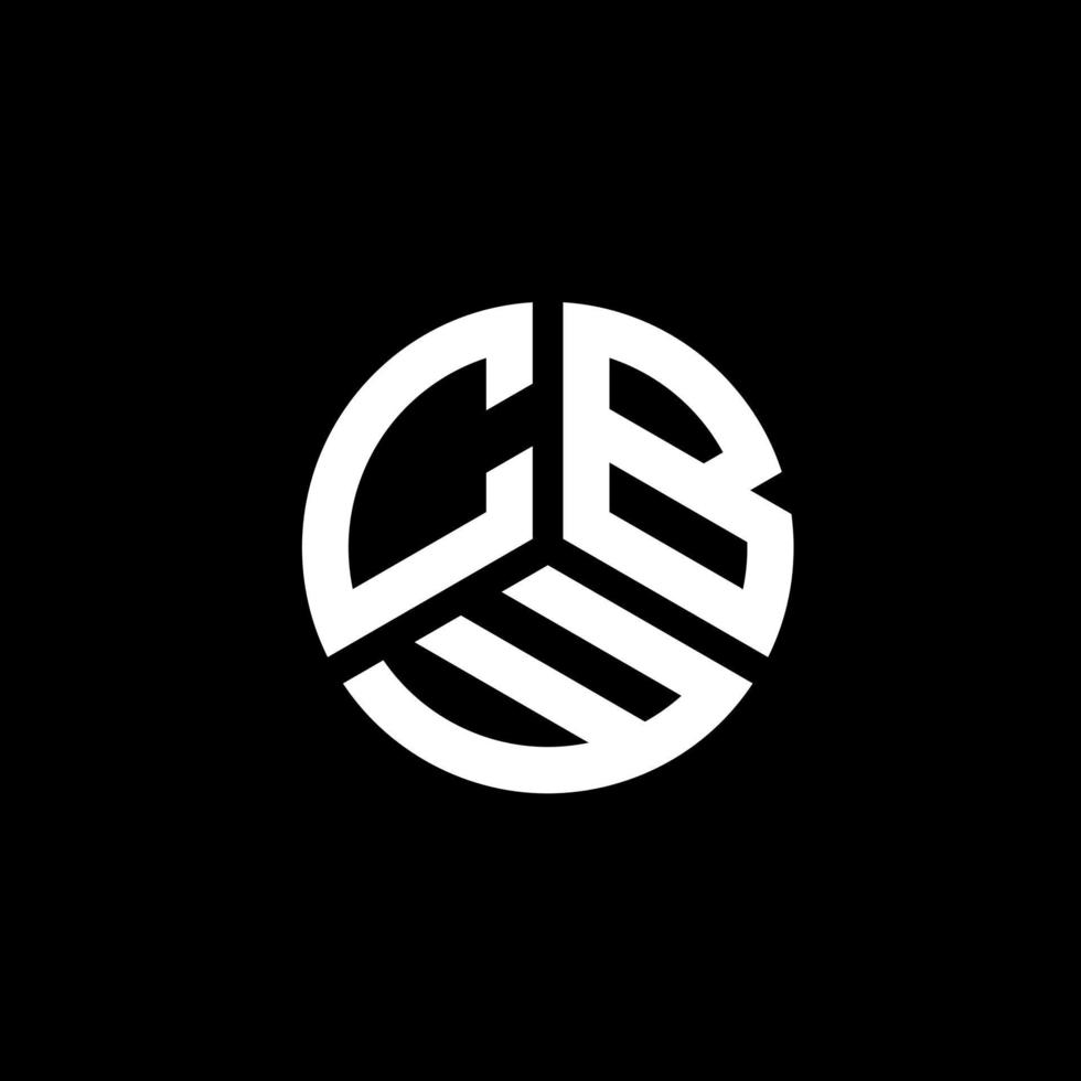 cbw brev logotyp design på vit bakgrund. cbw kreativa initialer brev logotyp koncept. cbw bokstavsdesign. vektor