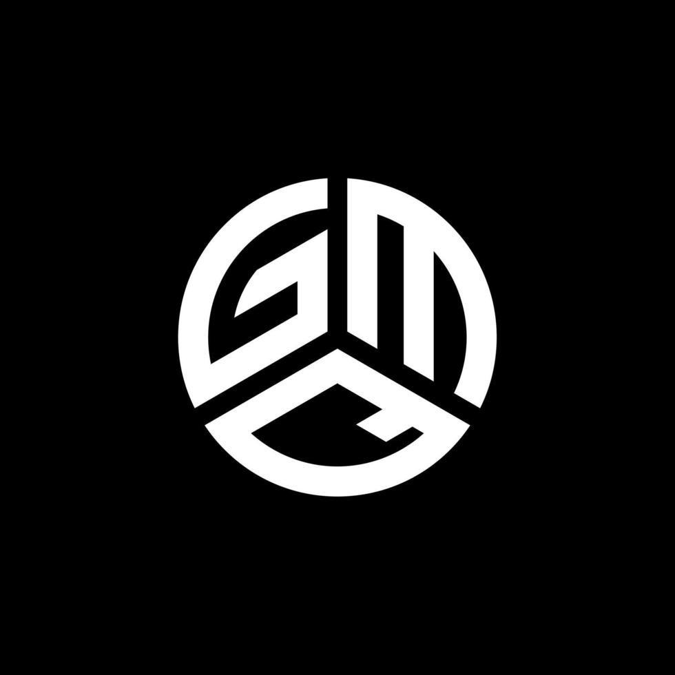 gmq-Brief-Logo-Design auf weißem Hintergrund. gmq kreative Initialen schreiben Logo-Konzept. gmq Briefgestaltung. vektor