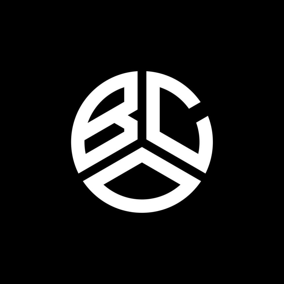 bco brev logotyp design på vit bakgrund. bco kreativa initialer brev logotyp koncept. bco bokstavsdesign. vektor