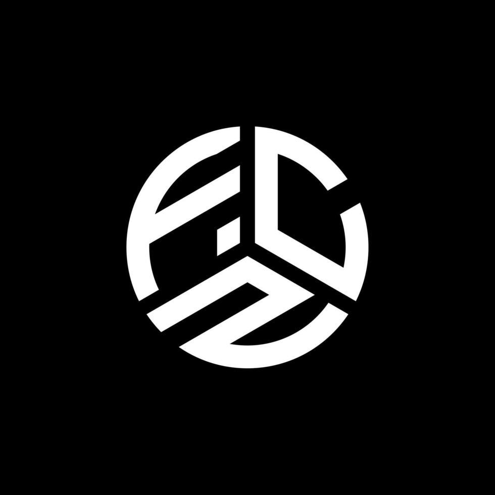 FCZ-Brief-Logo-Design auf weißem Hintergrund. FCZ kreatives Initialen-Brief-Logo-Konzept. FCZ-Briefgestaltung. vektor