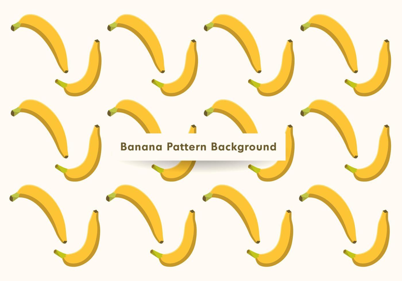 bananmönsterbakgrund med 2 former vektor