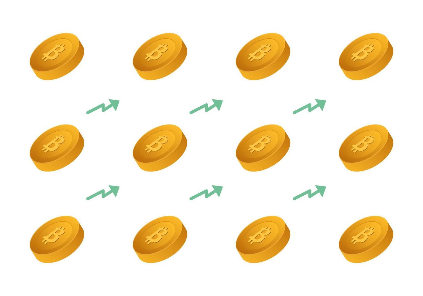 bitcoin-musterhintergrund mit verkehr vektor