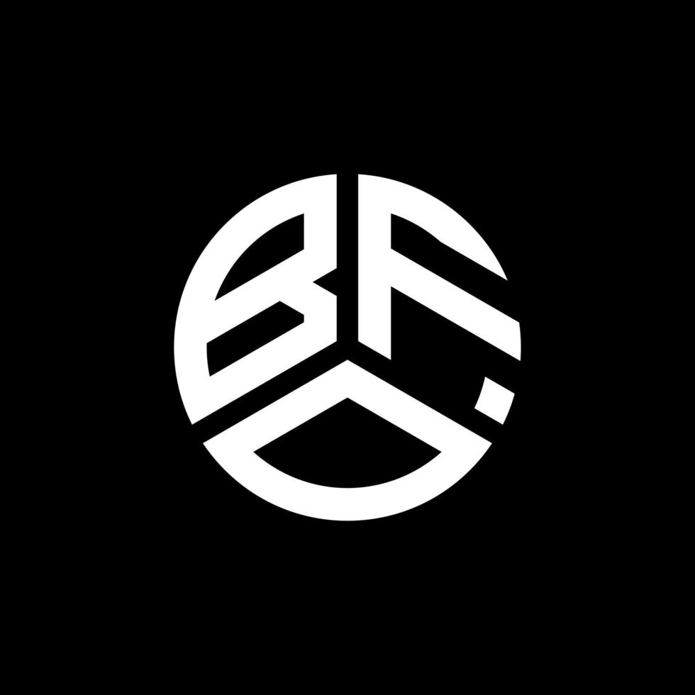 bfo-Brief-Logo-Design auf weißem Hintergrund. bfo kreatives Initialen-Brief-Logo-Konzept. bfo Briefgestaltung. vektor