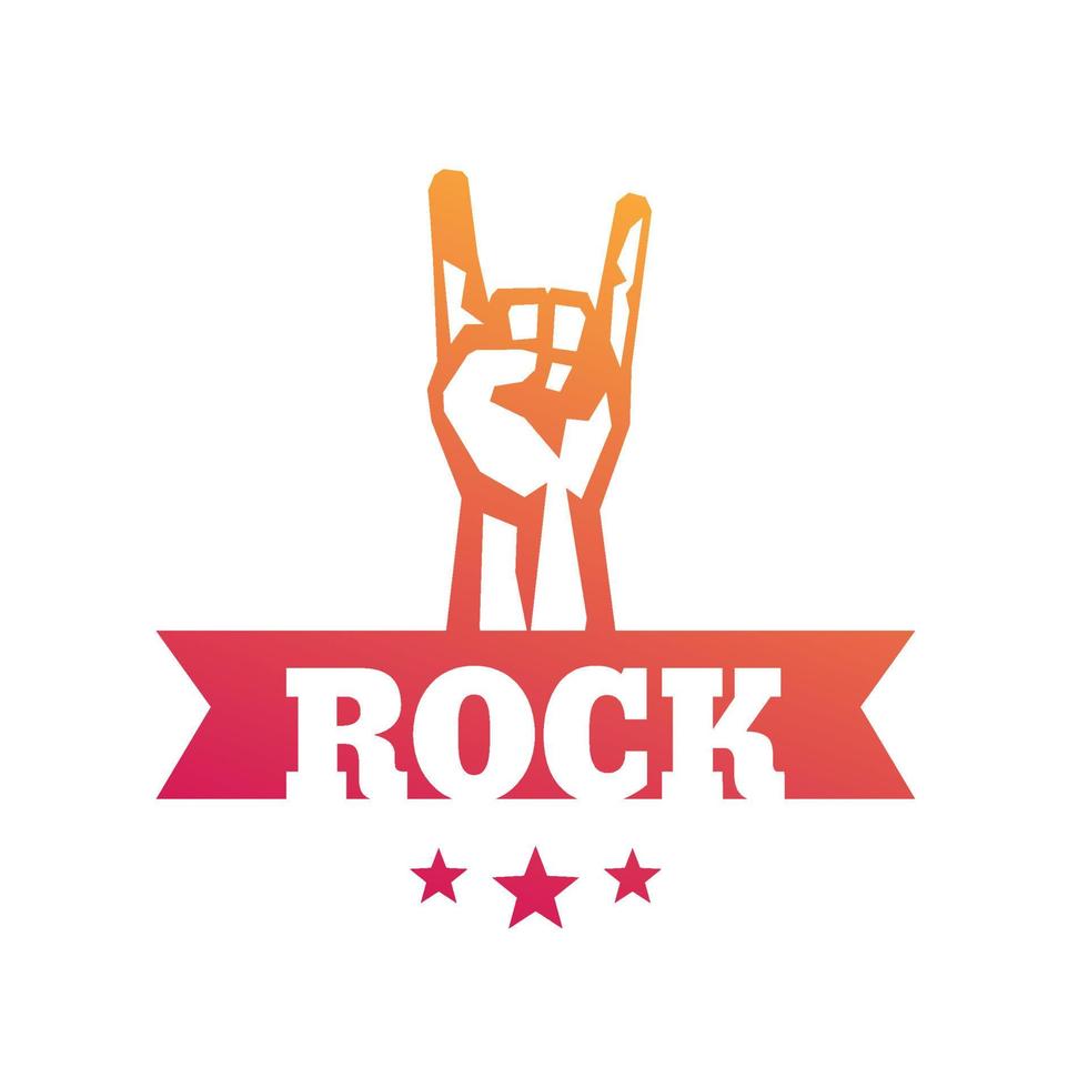 rock tecken, hand-horn vektor symbol