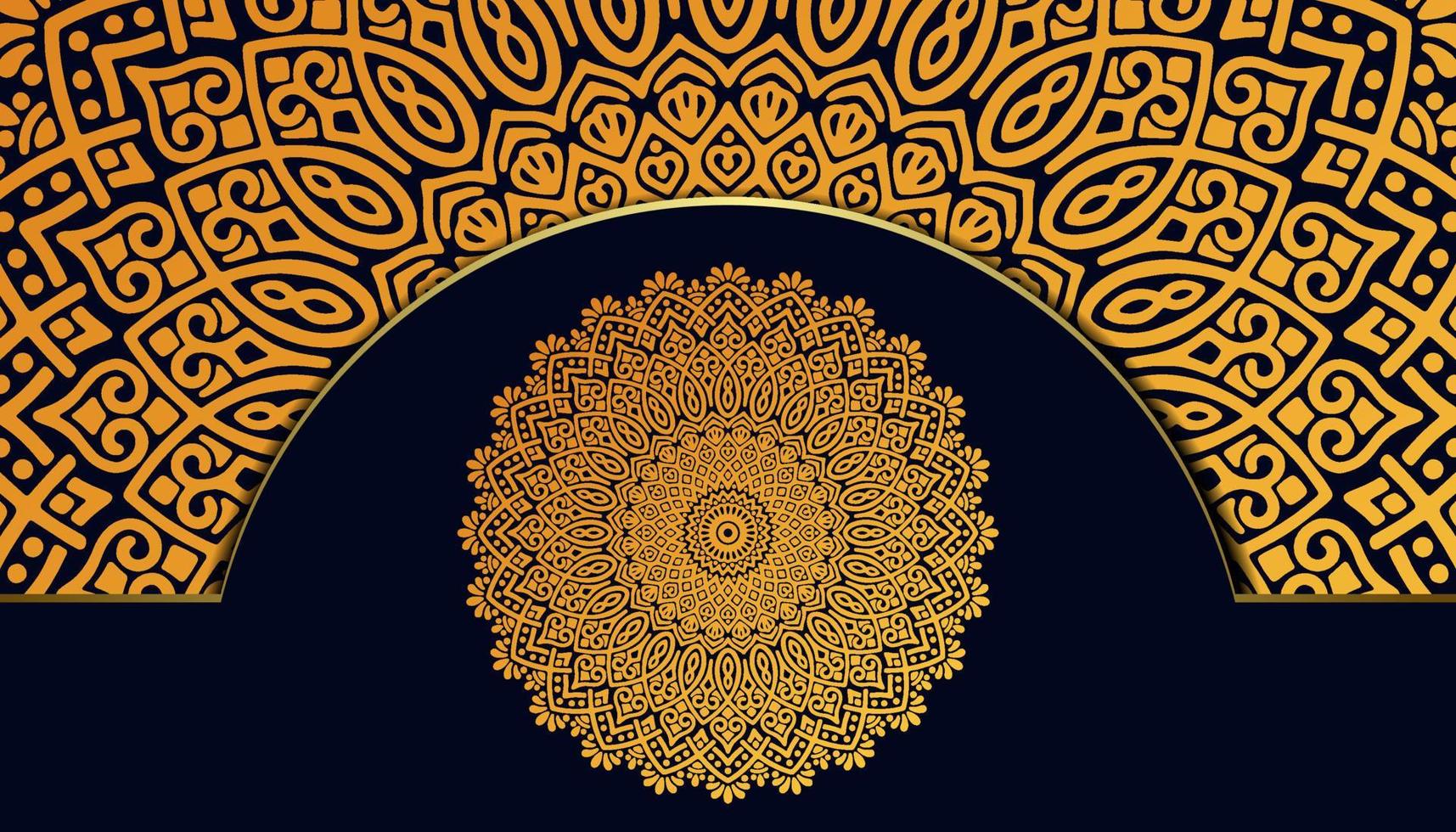 Mandala verzierter Hintergrund für Marketingagentur vektor