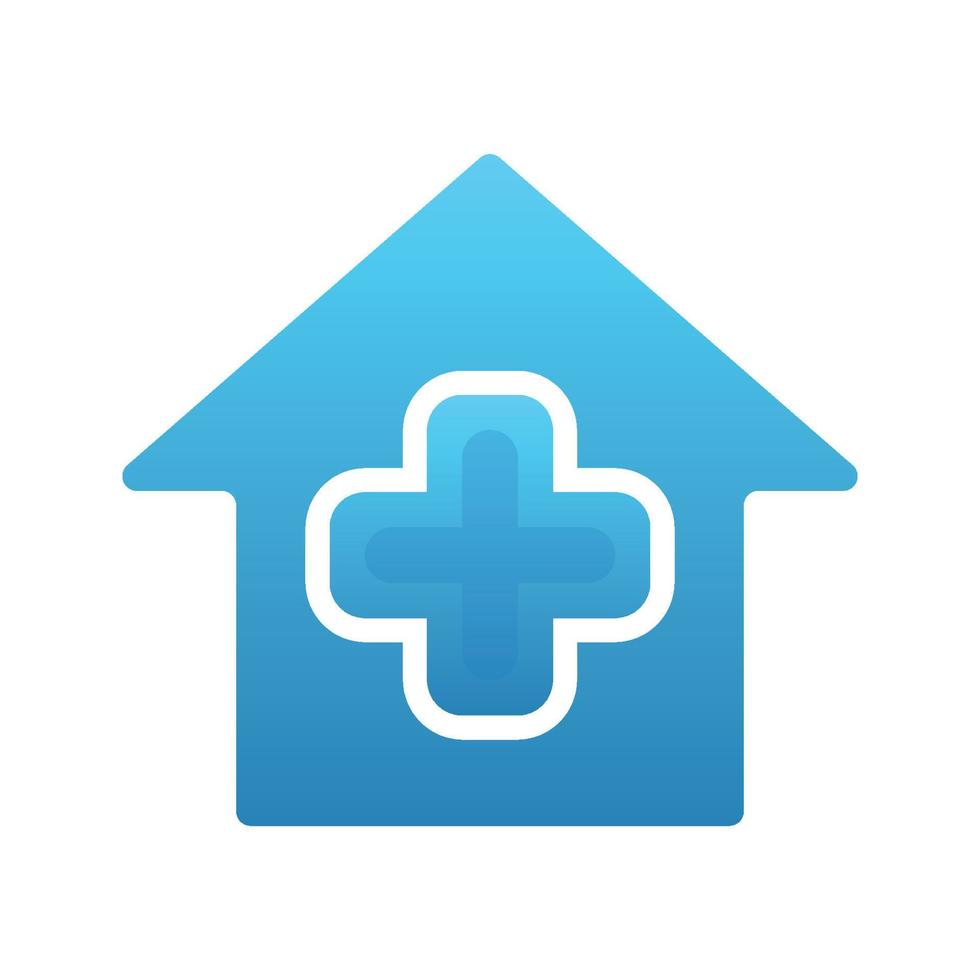 Logo-Element-Design-Vorlagensymbol für medizinisches Zuhause vektor