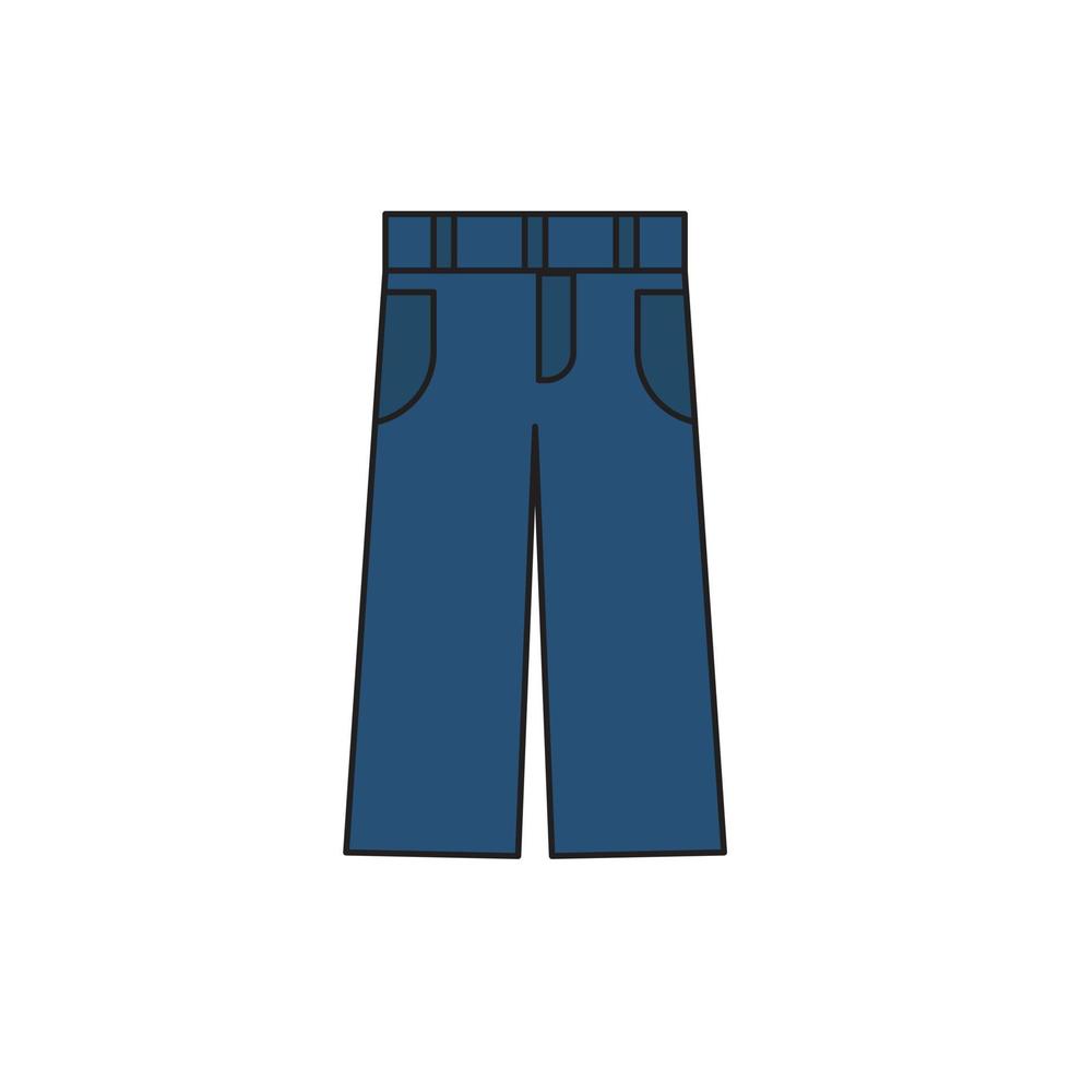 jeans für die symbolsymbol-website-präsentation vektor