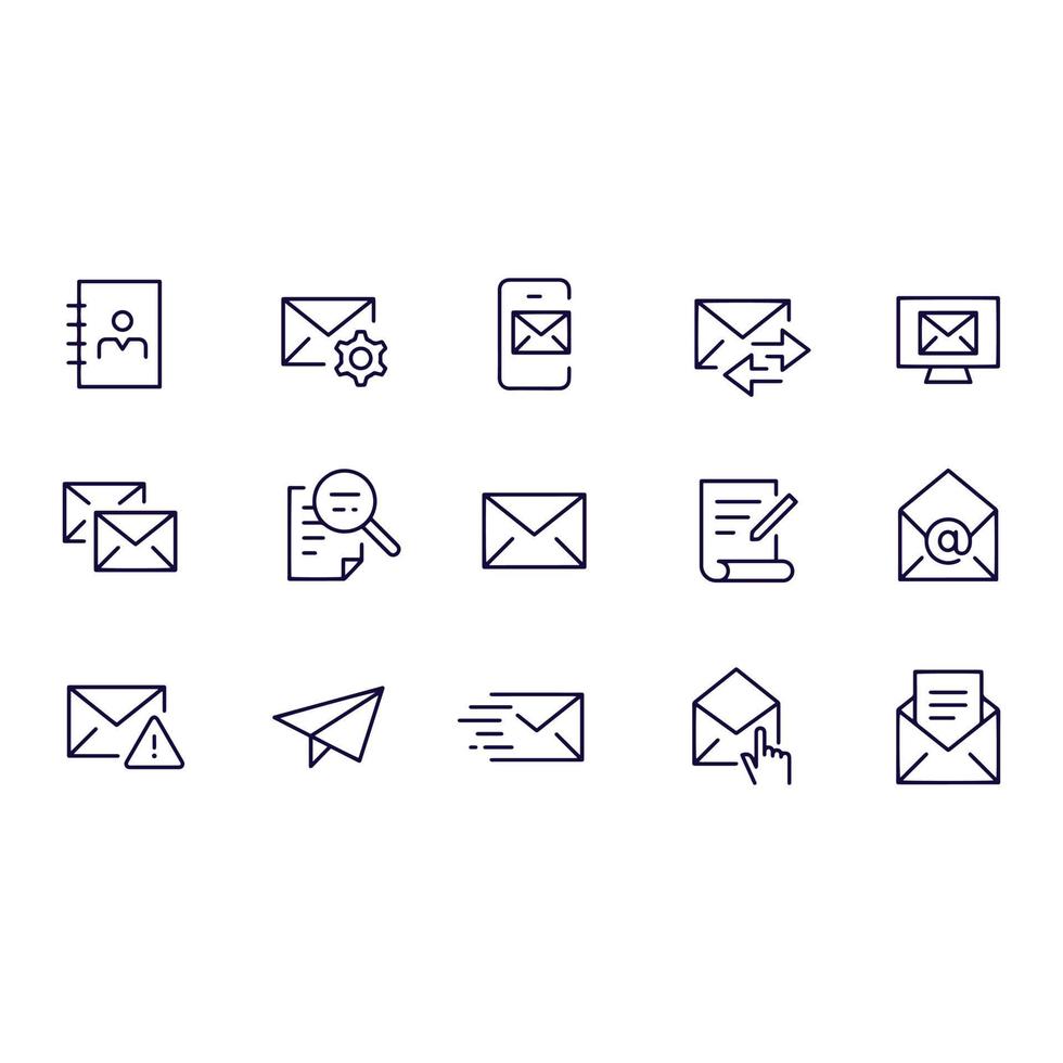 mail ikoner vektor design