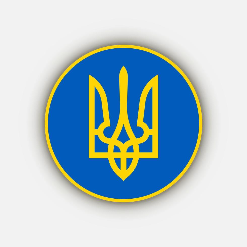 ukrainisches wappen. Vektor-Illustration. vektor