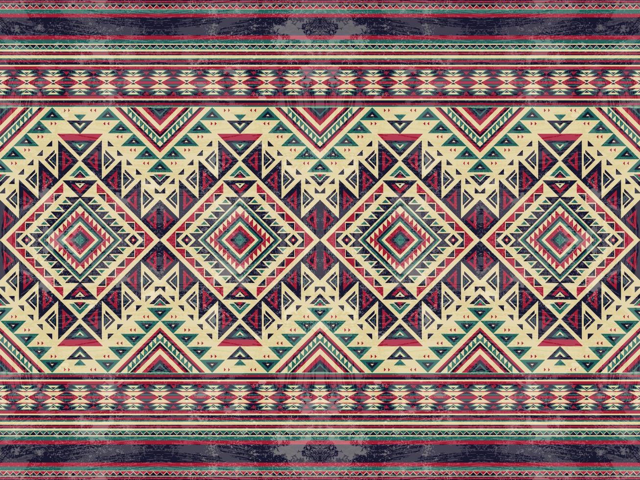 geometriska etniska mönster sömlös färg orientaliska. seamless mönster. design för tyg, gardin, bakgrund, matta, tapeter, kläder, omslag, batik, tyg, vektorillustration vektor