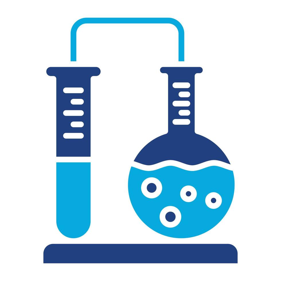 blanda kemisk glyf tvåfärgad ikon vektor