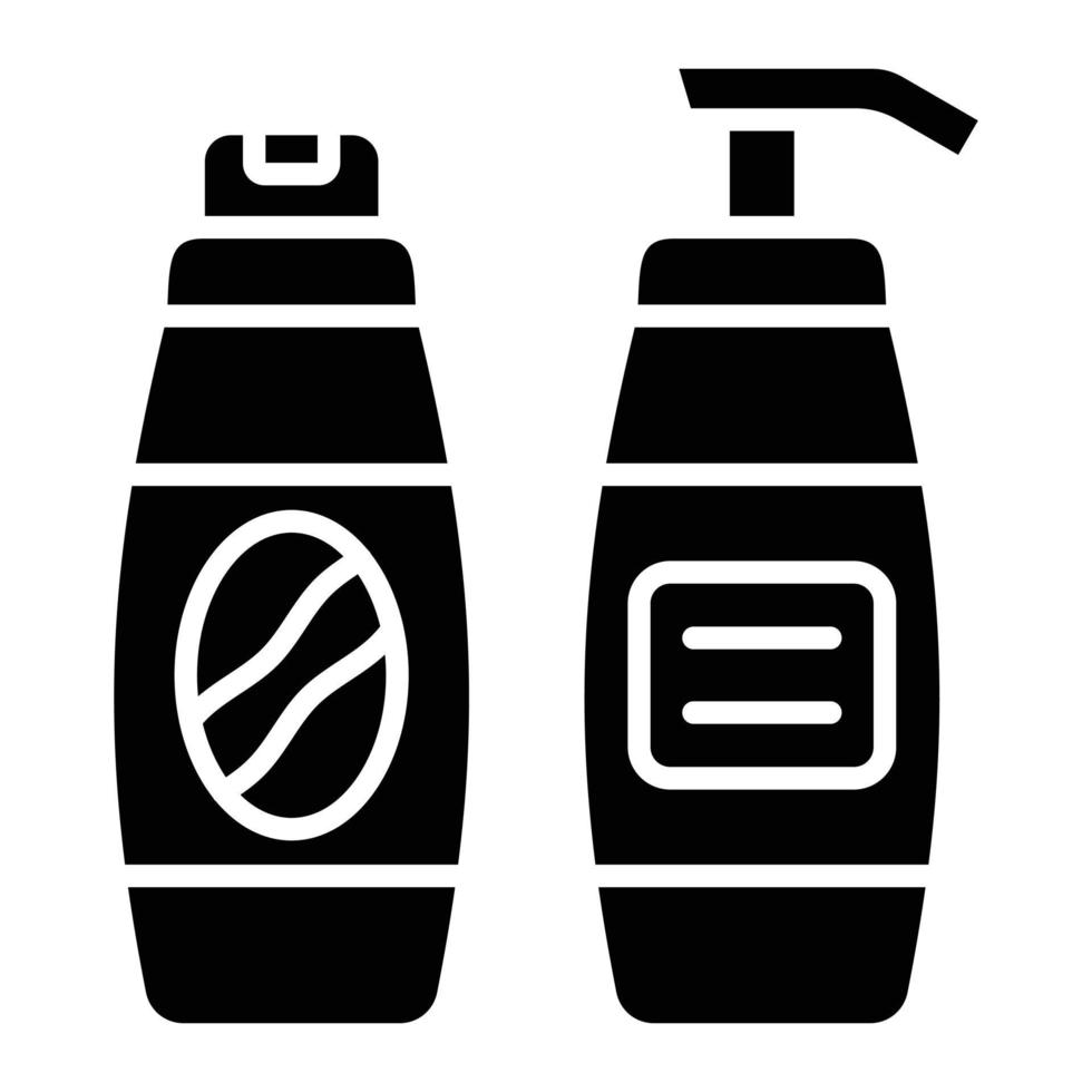 Symbol für Shampoo-Glyphe vektor