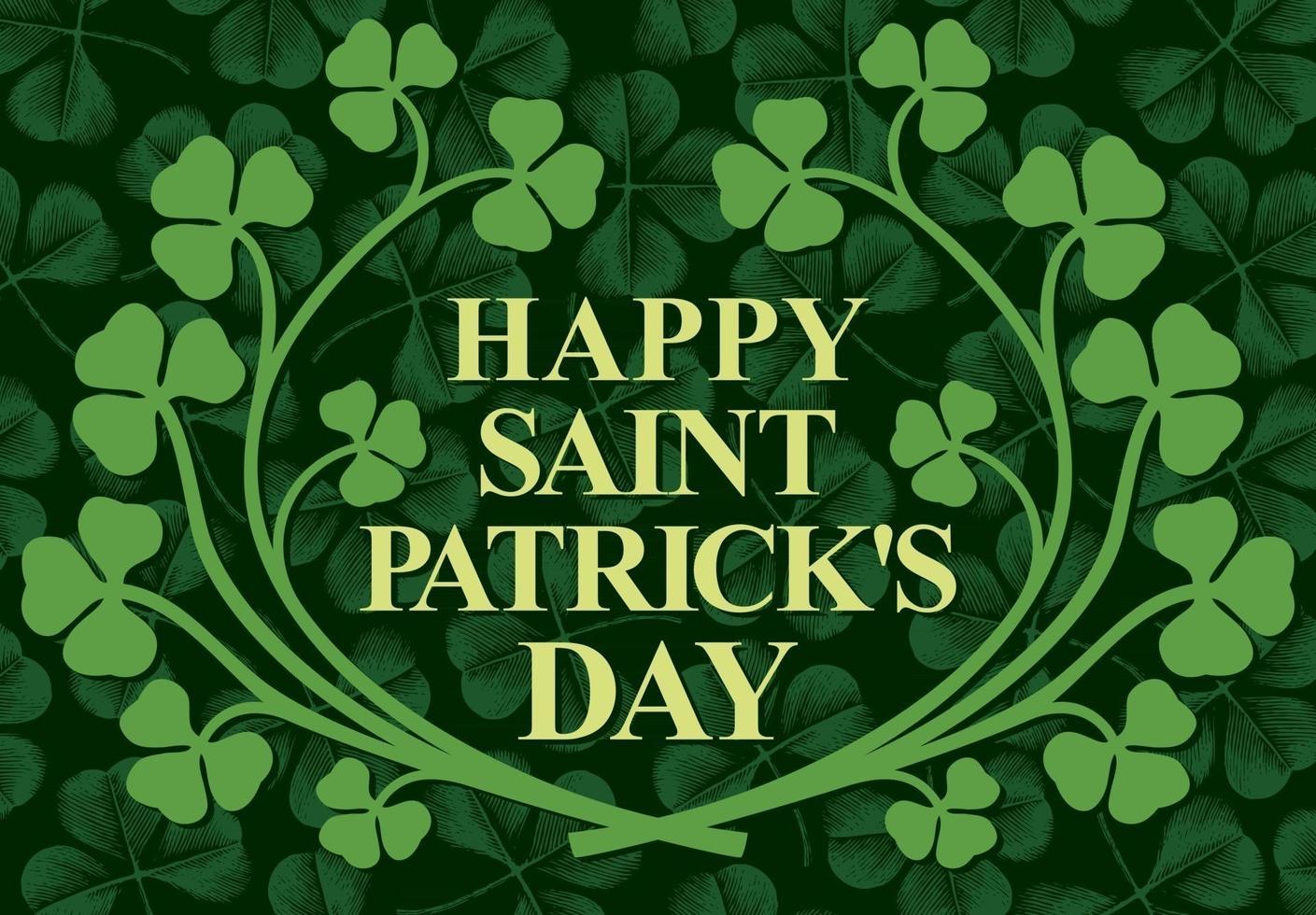 St. Patrick Day Irland irischer Klee vektor