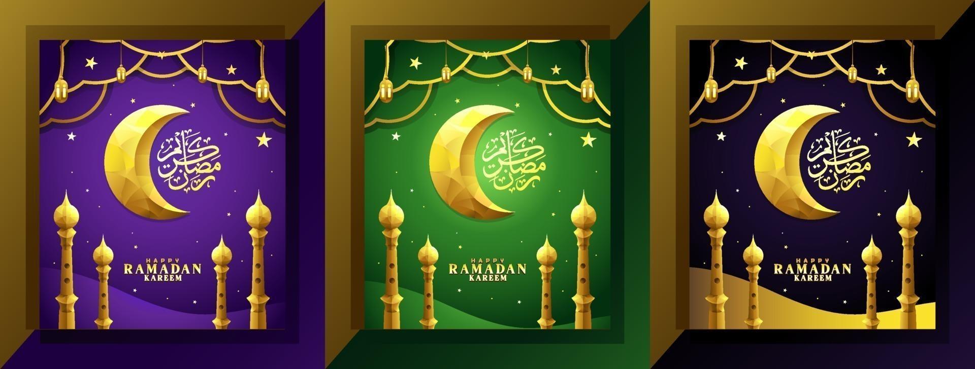 Ramadan Kareem-Poster vektor
