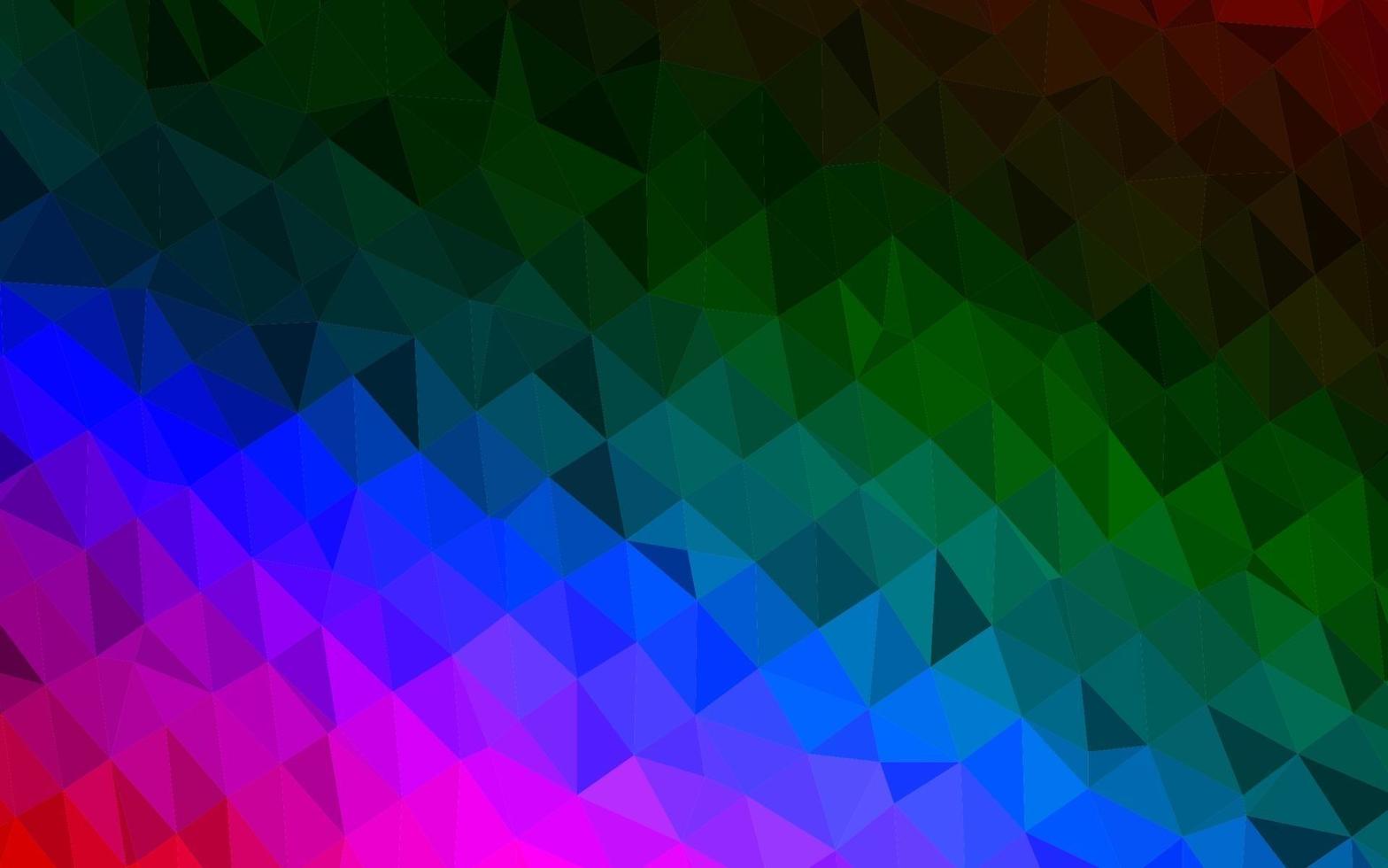 dunkle Mehrfarben-, Regenbogenvektor-Low-Poly-Textur. vektor