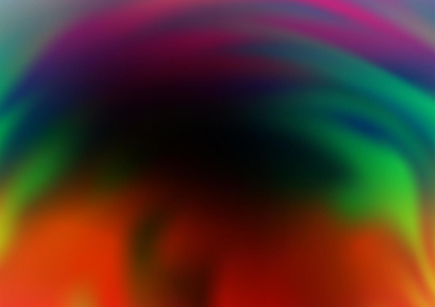 dunkle mehrfarbige, abstrakte helle Schablone des Regenbogenvektors. vektor