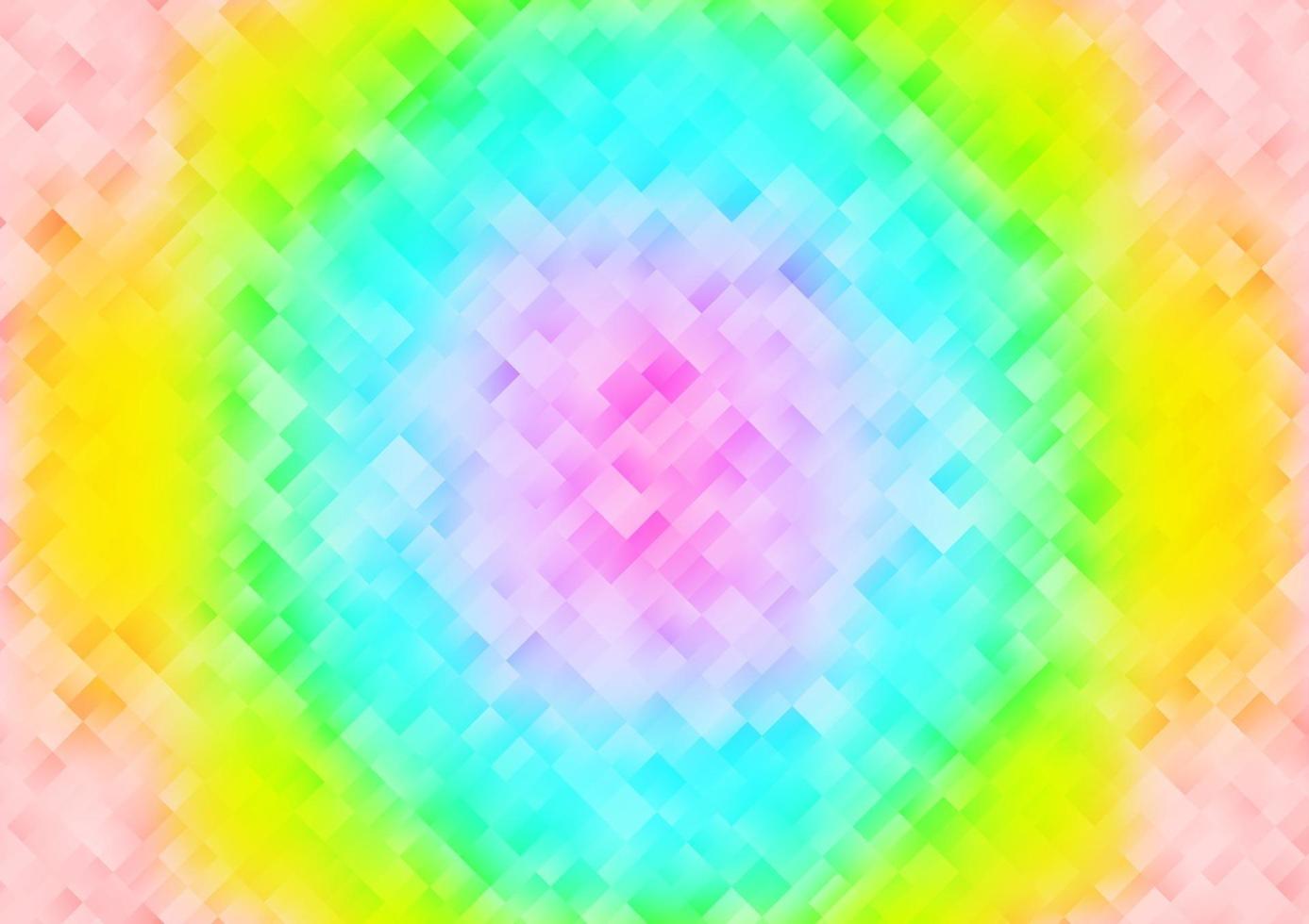 ljus flerfärgad, regnbåge vektor mönster i fyrkantig stil.