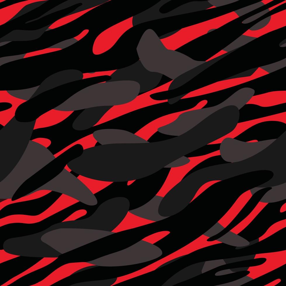 kamouflagemönster med röd bakgrund vektor