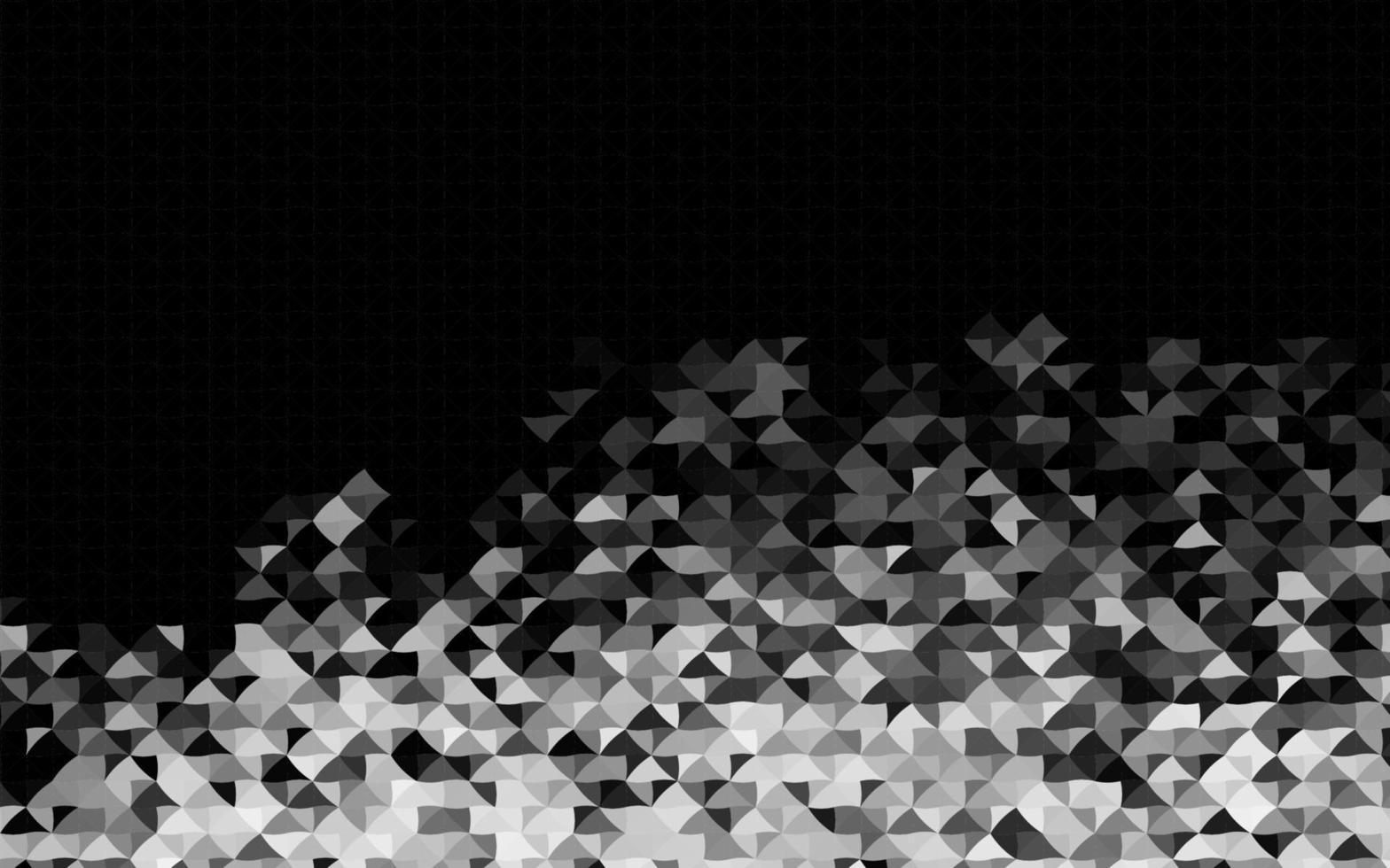 mörk silver, grå vektor mall med kristaller, trianglar.