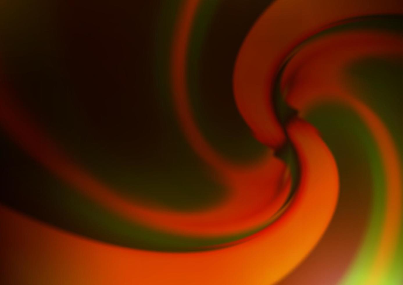 hellgelbe, orangefarbene Vektorvorlage mit flüssigen Formen. vektor