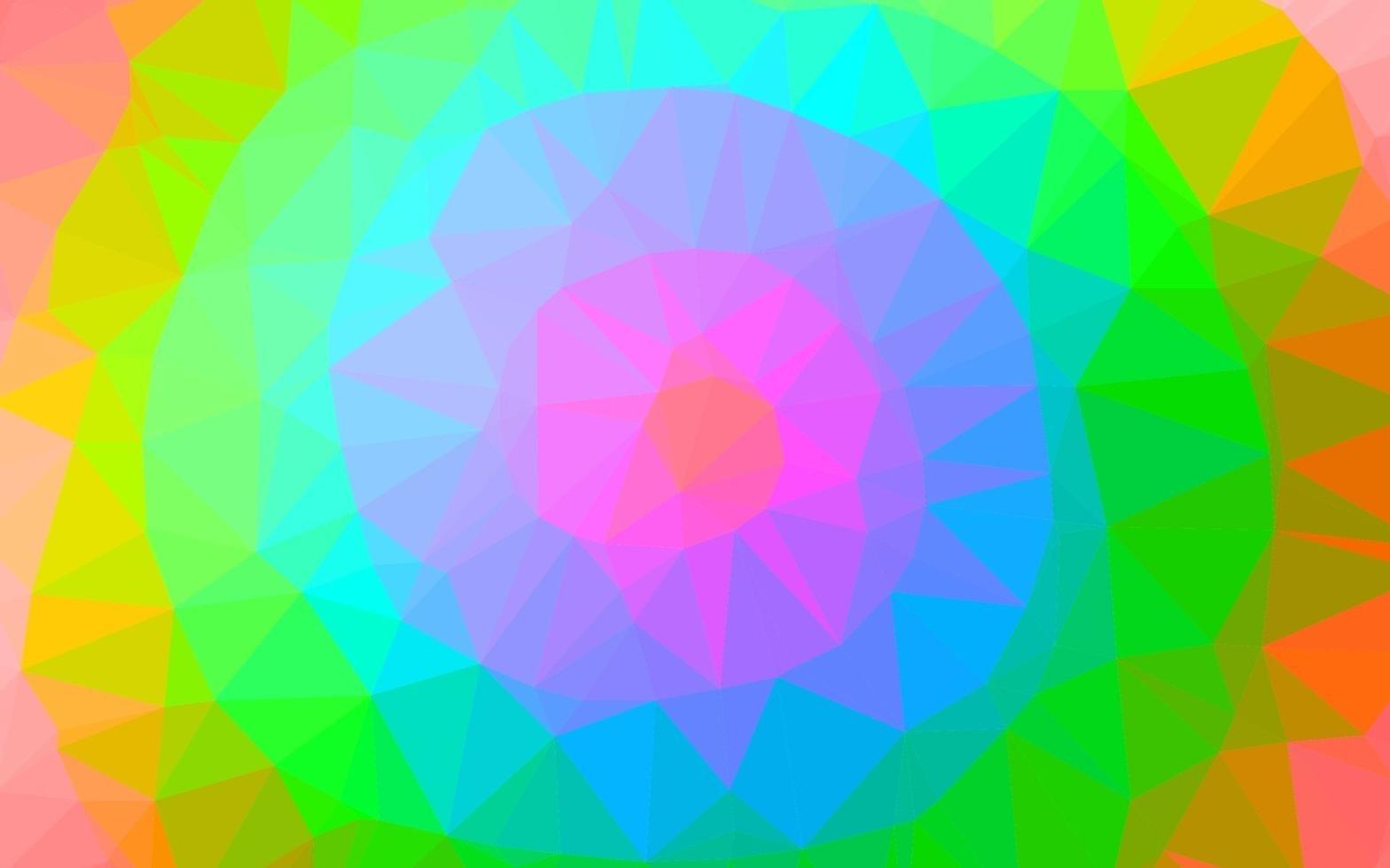 helles mehrfarbiges, abstraktes polygonales Layout des Regenbogenvektors. vektor
