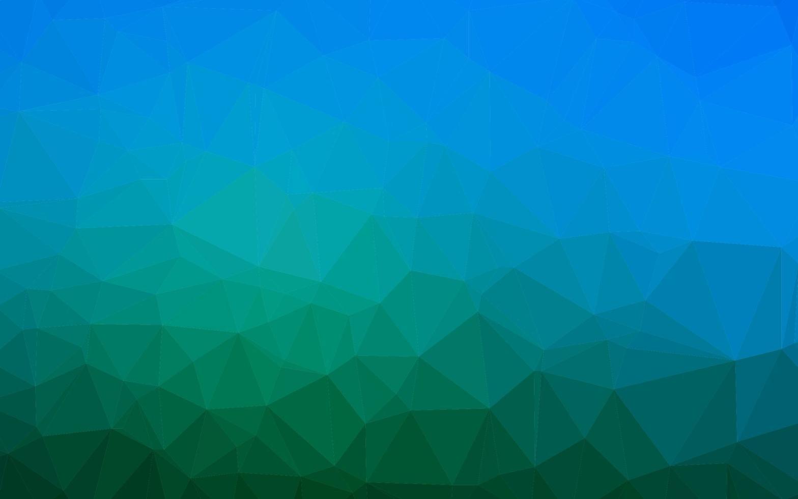 mörkblå, grön vektor polygonal bakgrund.