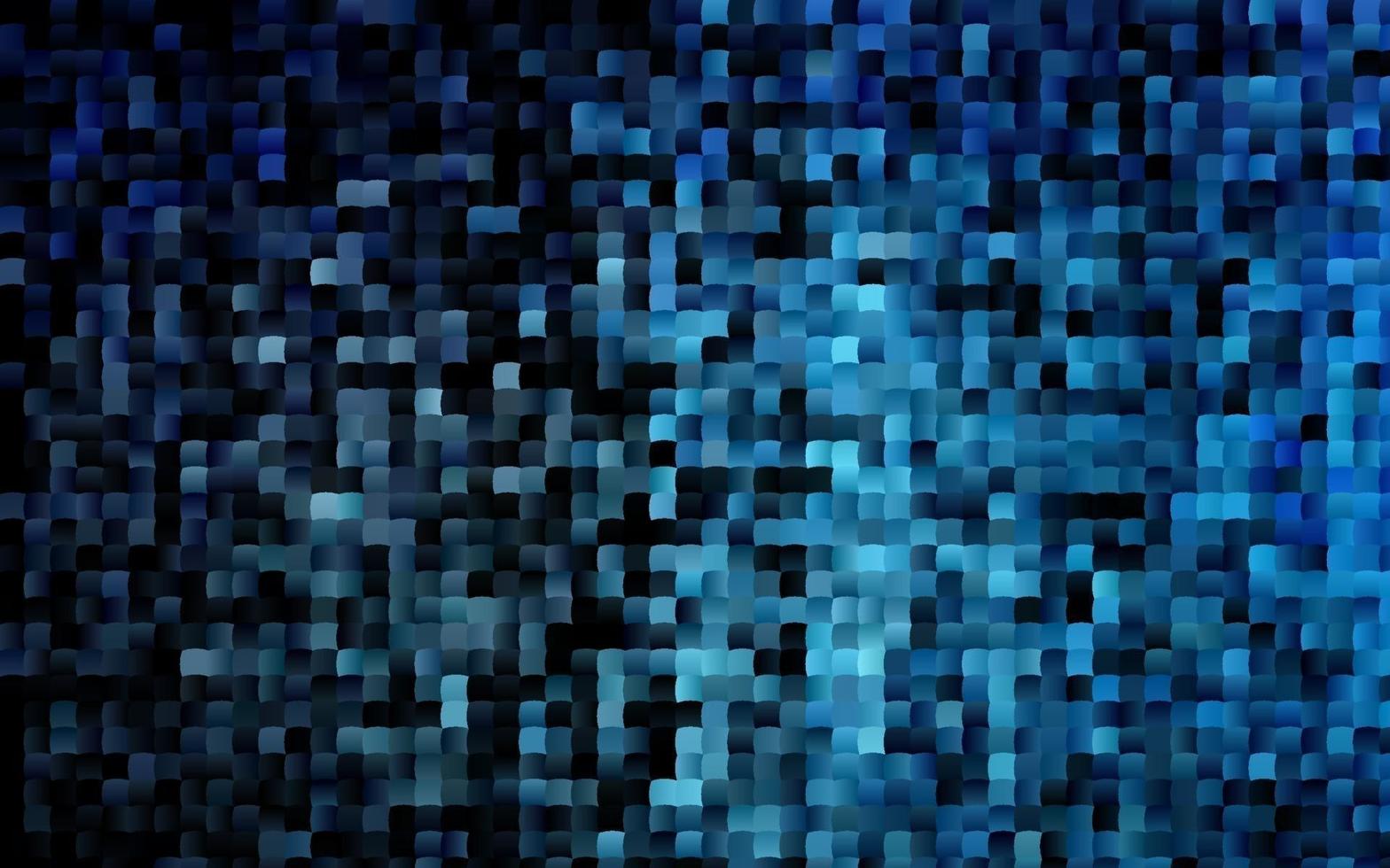 dunkelblaue Vektorvorlage mit Kristallen, Rechtecken. vektor