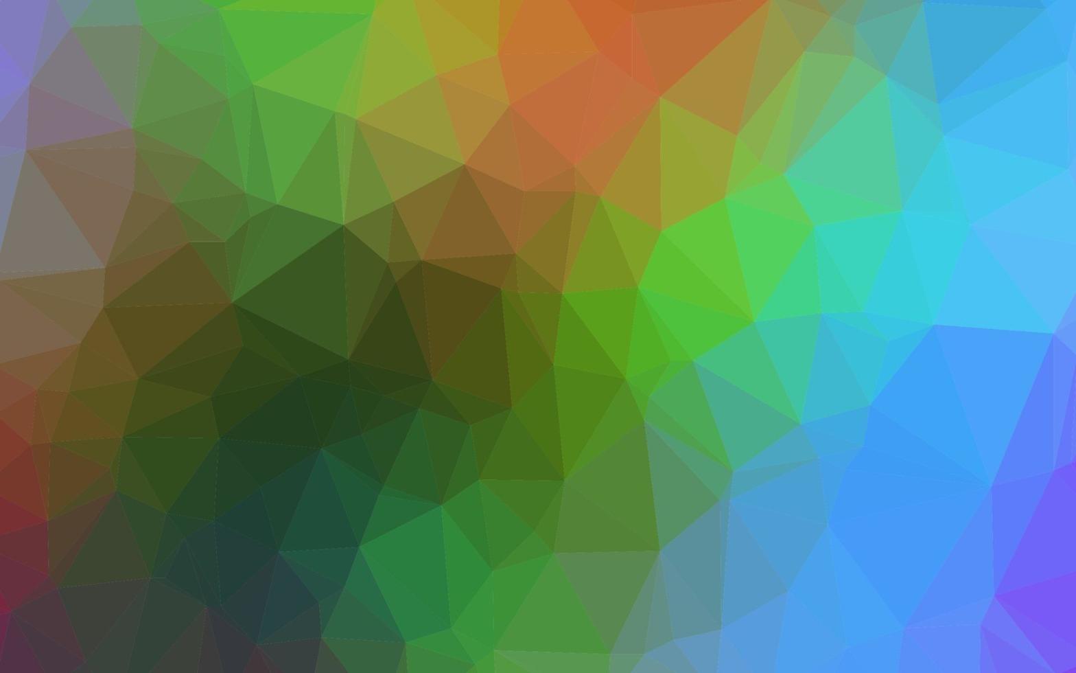 helle mehrfarbige, regenbogenfarbene Low-Poly-Textur. vektor