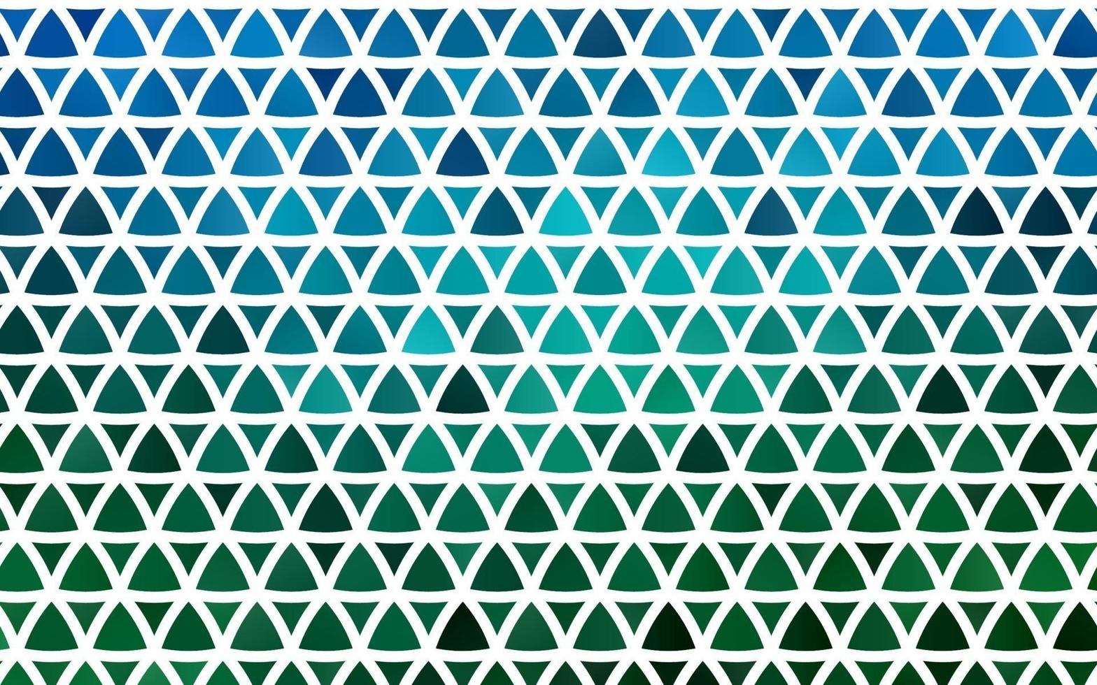 ljusblå, grön vektor sömlösa mönster i polygonal stil.