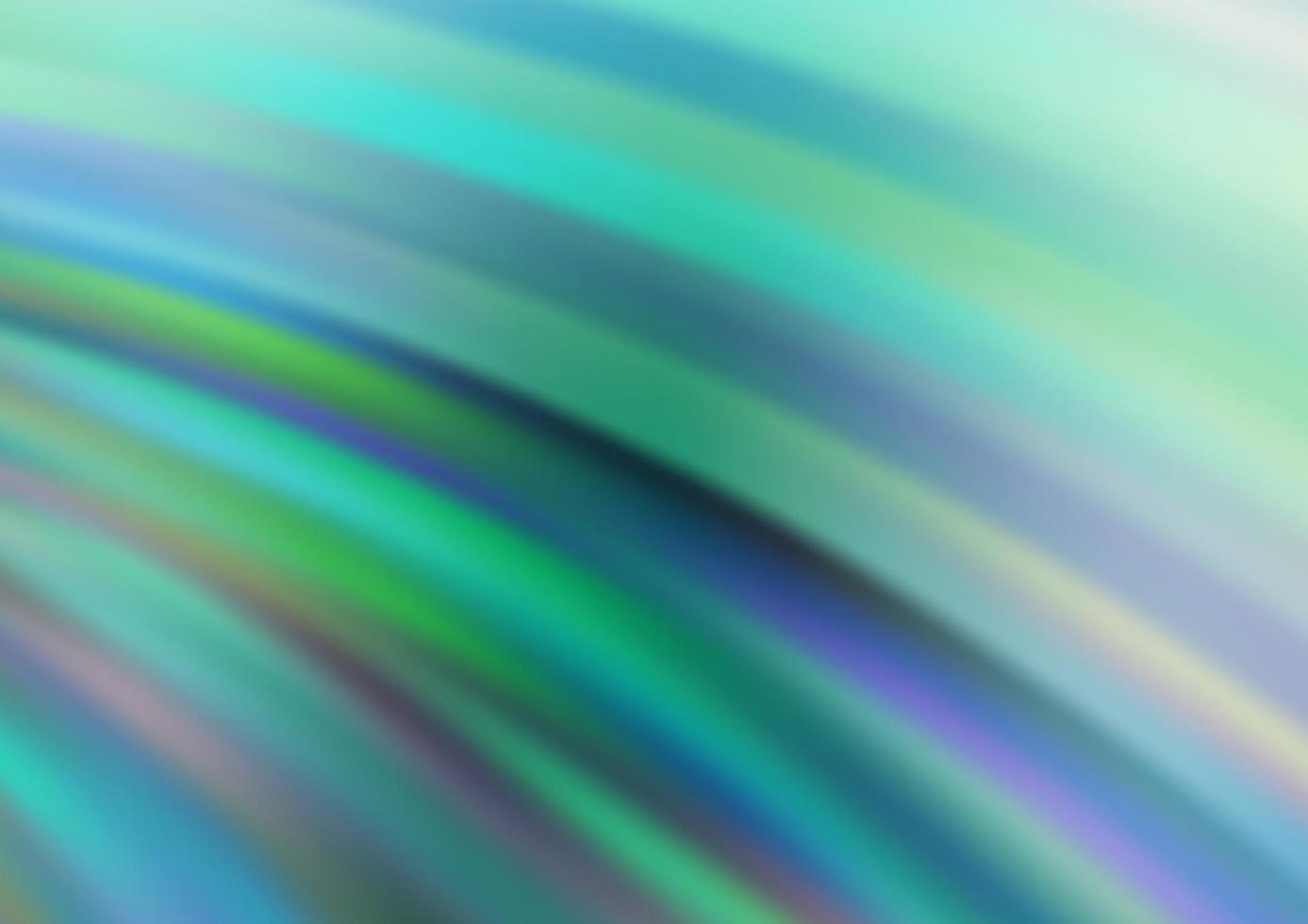 ljusblå, grön vektorbakgrund med böjda cirklar. vektor