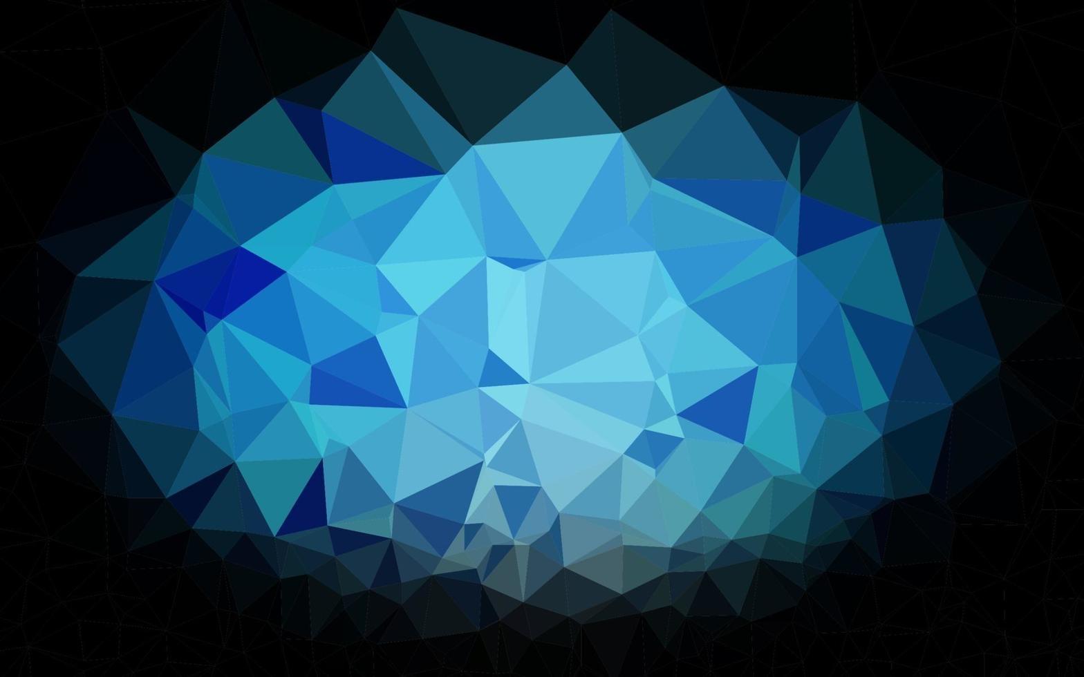 dunkelblauer Vektor abstraktes polygonales Layout.
