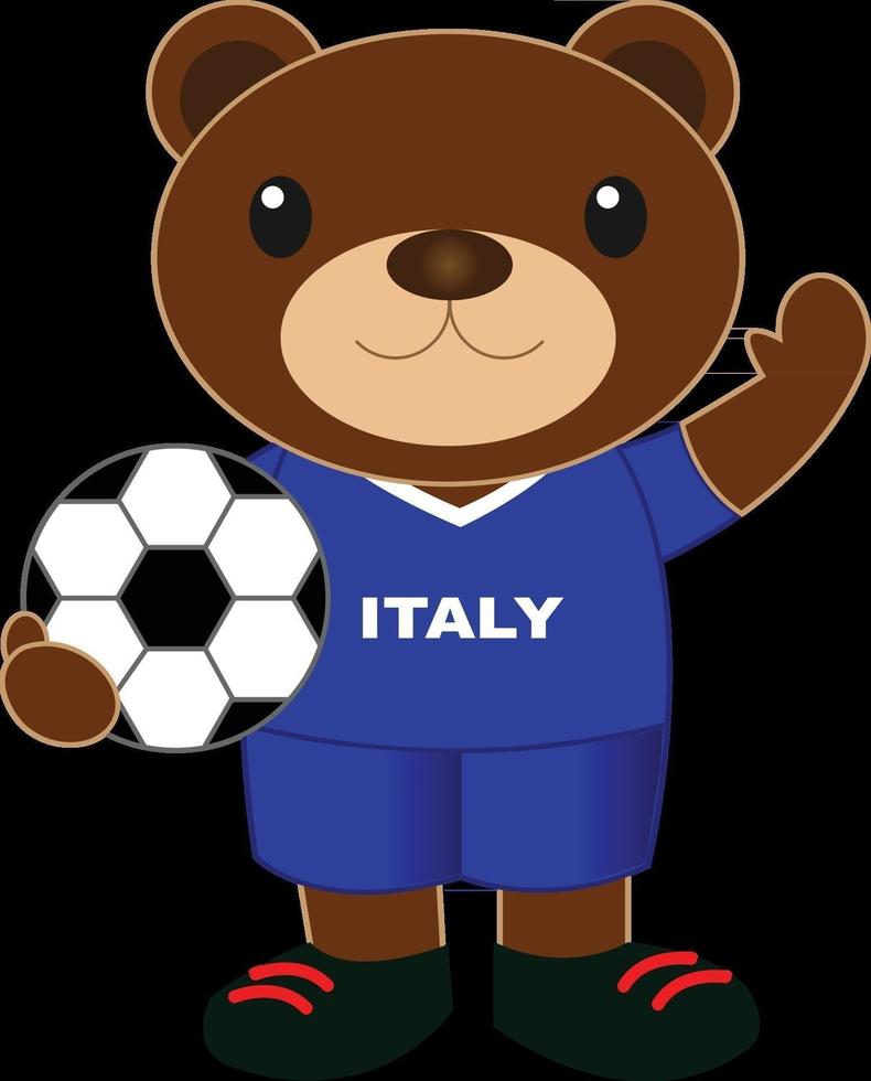Bär Fußball Italien vektor