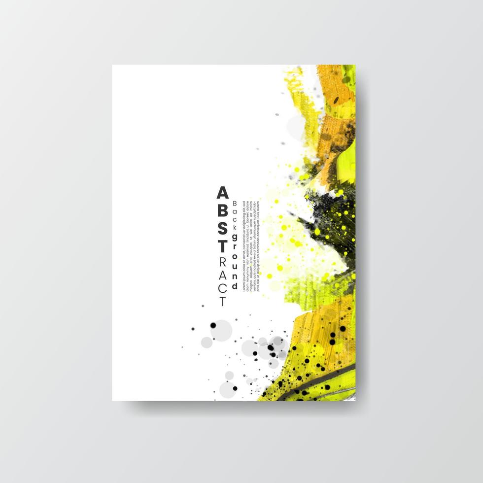 Karten mit Aquarellflecken. Karten mit handgezeichneten Fleckelementen auf weißem Hintergrund für Ihr Design. design für ihr datum, postkarte, banner, logo. vektor