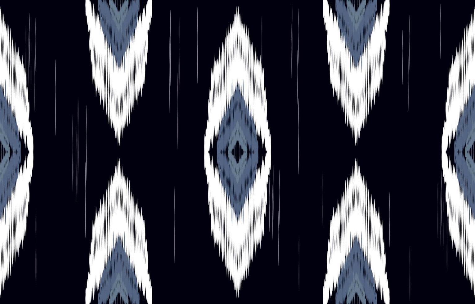 klassiska blå och vita ikat sömlösa mönster geometriska etniska orientaliska traditionella broderi style.design för bakgrund, matta, matta, tapeter, kläder, omslag, batik, tyg, vektorillustration. vektor