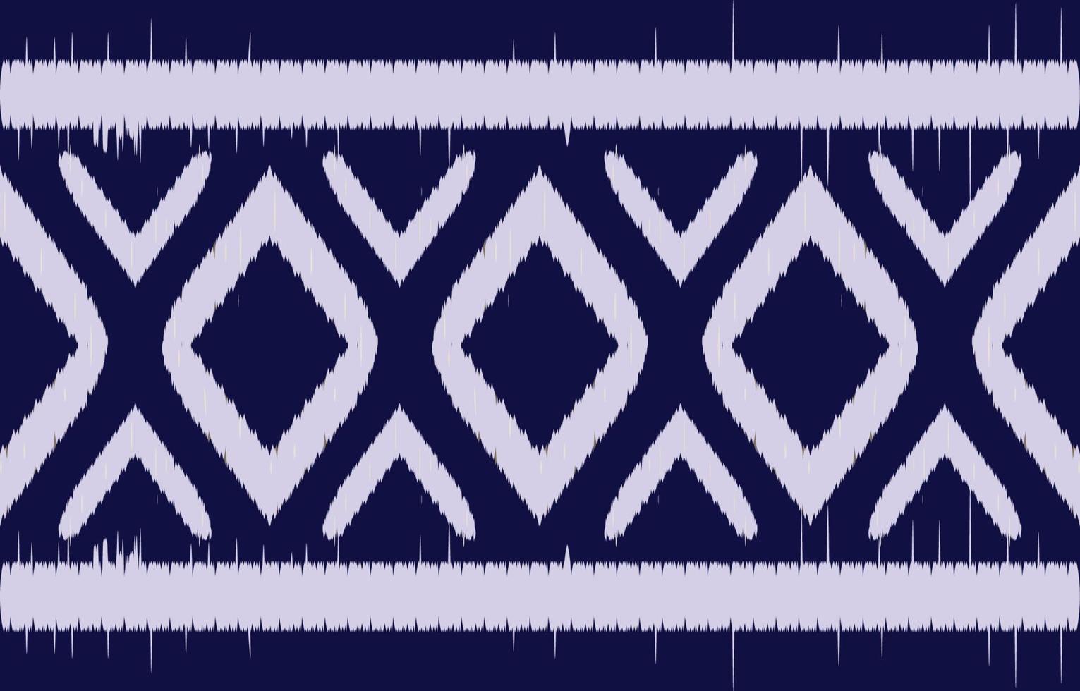 blå och vit ikat sömlösa mönster geometrisk etnisk orientalisk traditionell broderi style.design för bakgrund, matta, matta, tapeter, kläder, omslag, batik, tyg, vektorillustration. vektor