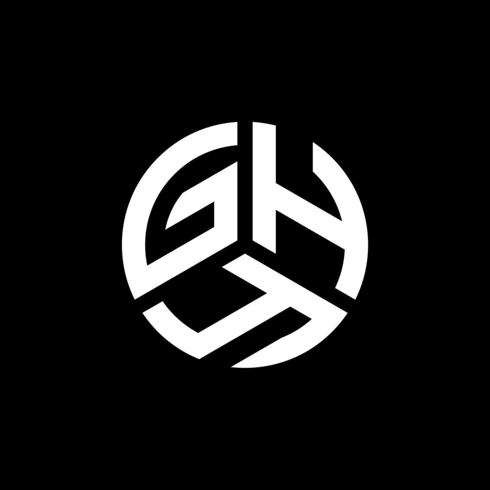 ghy brev logotyp design på vit bakgrund. ghy kreativa initialer brev logotyp koncept. ghy bokstavsdesign. vektor