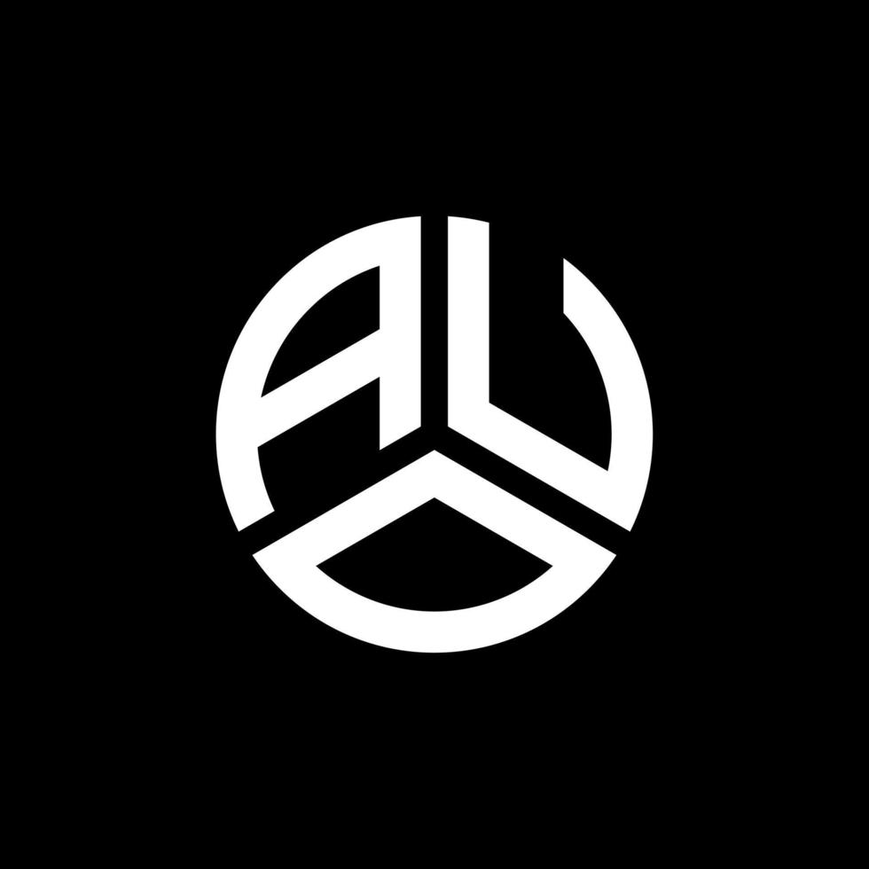 au-Buchstaben-Logo-Design auf weißem Hintergrund. au kreative Initialen schreiben Logo-Konzept. Auo-Buchstaben-Design. vektor